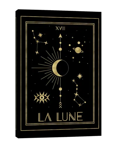 Icanvas La Lune Gold Edition Wall Art By Emanuela Carratoni