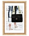 ICANVAS LADY WITH THE CHANEL BAG & ROSE GOLD HIGH HEELS BY POMAIKAI BARRON WALL ART