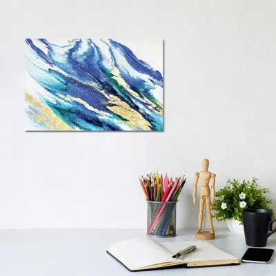 Icanvas Lapis And Emerald By Spellbound Fine Art - Painting Print In No Mat,wrapped Canvas