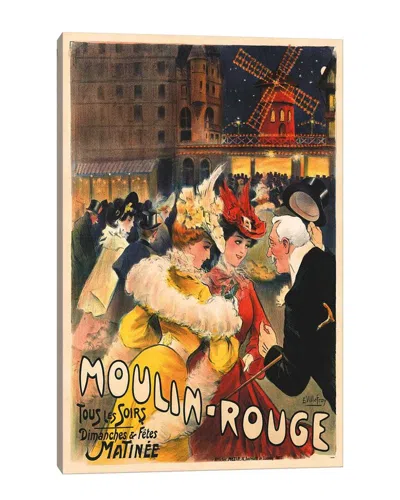 Icanvas Le Moulin Rouge Advertisement, 1900 By E. Paul Villefroy Wall Art