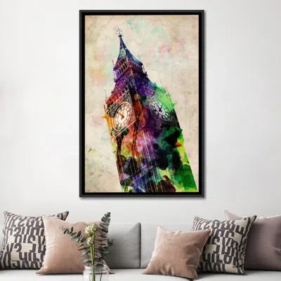 Icanvas 'london Big Ben' By Michael Tompsett Graphic Art On Canvas In No Mat,wrapped Canvas