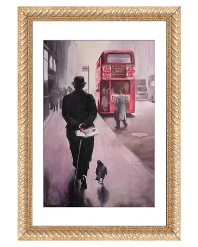 Icanvas London Walking By Igor Shulman Wall Art In Brown