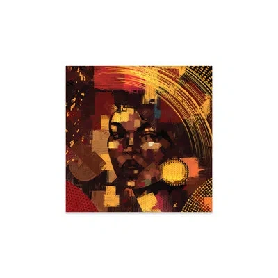 Icanvas Look Forward Print On Acrylic Glass In White;orange;maroon;corn;grenadier;white