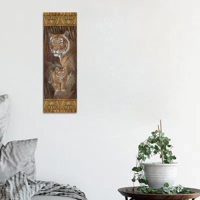 Icanvas Love And Protection By Ruane Manning - Painting Print In Wrapped Canvas