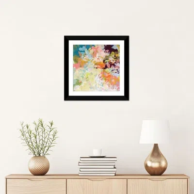 Icanvas 'lunar Freefall' Print On Canvas In Black Framed Paper,white