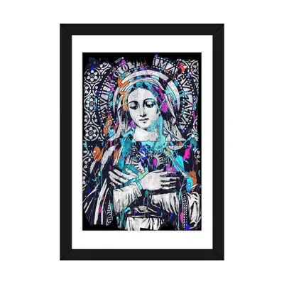 Icanvas 'madonna Impressions' Graphic Art Print On Canvas In Black Framed Fine Art Paper,white