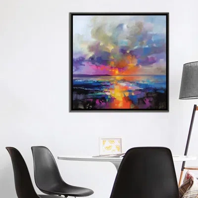 Icanvas Main Sequence By Scott Naismith - Painting Print In Gray Framed Canvas,no Matte