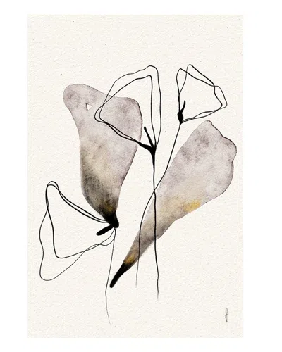 Icanvas Majestic Flowers By Ankie Kooi Wall Art In White