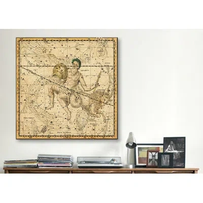 Icanvas Maps And Charts Celestial Atlas - Plate 21 (capricornus, Aquarius) By Alexander Jamieson Graphic Art In Beige