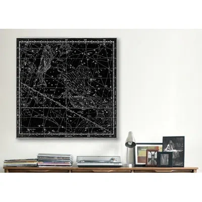 Icanvas Maps And Charts Celestial Atlas - Plate 22 (pisces) By Alexander Jamieson Graphic Art On Canvas In Black;white