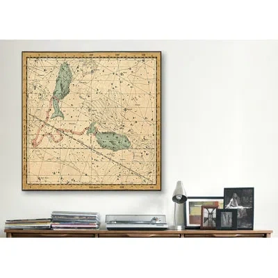 Icanvas Maps And Charts Celestial Atlas - Plate 22 (pisces) By Alexander Jamieson Graphic Art On Canvas In Brown