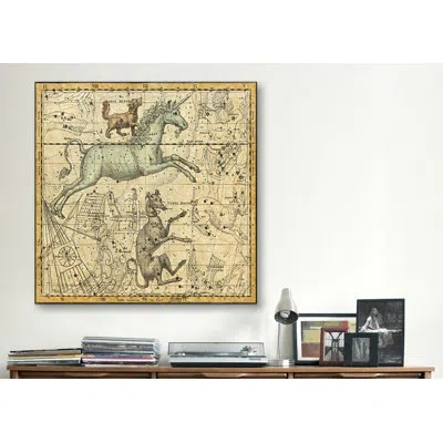 Icanvas Maps And Charts Celestial Atlas - Plate 25 (canis Major) By Alexander Jamieson Graphic Art On Canvas In Brown