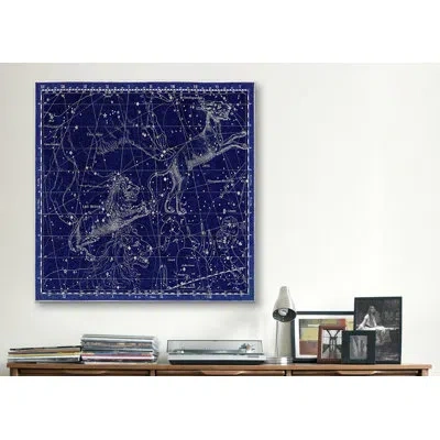 Icanvas Maps And Charts Celestial Atlas - Plate 5 (lynx, Leo Minor) By Alexander Jamieson Graphic Art On Can In Blue;white