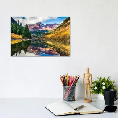 Icanvas Maroon Bells, Colorado By Susanne Kremer - Photograph Print In Wrapped Canvas,no Matte