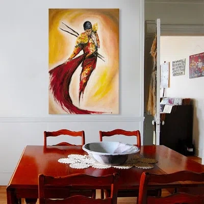 Icanvas 'matador' By Marc Allante  Painting Print On Wrapped Canvas In No Mat,wrapped Canvas