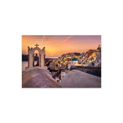 Icanvas Mediterranean Sun (santorini, Greece) Print On Acrylic Glass