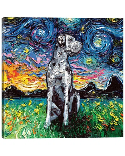 Icanvas Merle Great Dane Night By Aja Trier Wall Art