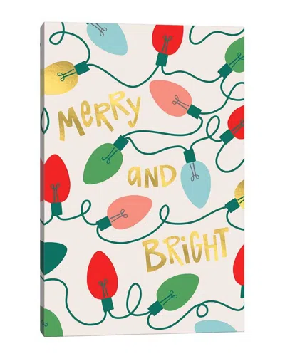Icanvas Merry And Bright I Wall Art