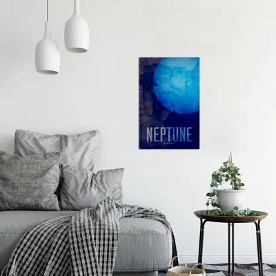 Icanvas Michael Tompsett 'the Planet Neptune' - Unframed Graphic Art Print On Canvas In No Mat,wrapped Canvas