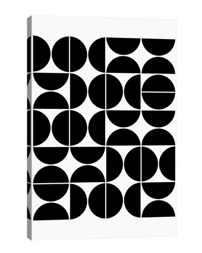 Icanvas Mid Century Modern Geometric Iv Black By The Old Art Studio