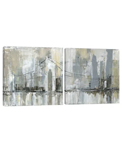 Icanvas Midtown Bridge Diptych By Carol Robinson In Multi