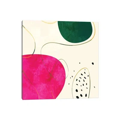 Icanvas Minimal Pink Shape By Ana Rut Bré - Graphic Art Print In No Matte,wrapped Canvas