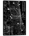 Icanvas Modern Art - Chicago Transit Negative By 5by5collective Wall Art