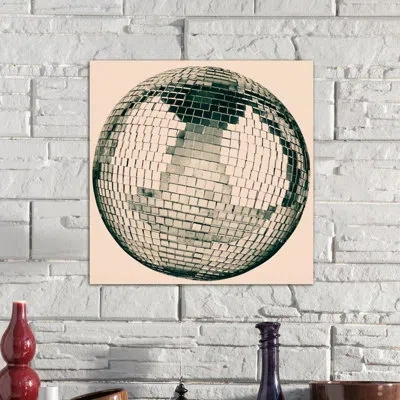 Icanvas Modern Disco Ball Graphic Art On Canvas In No Mat,wrapped Canvas
