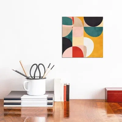 Icanvas Modern Shapes Vii By Ana Rut Bré - Graphic Art Print In No Matte,wrapped Canvas