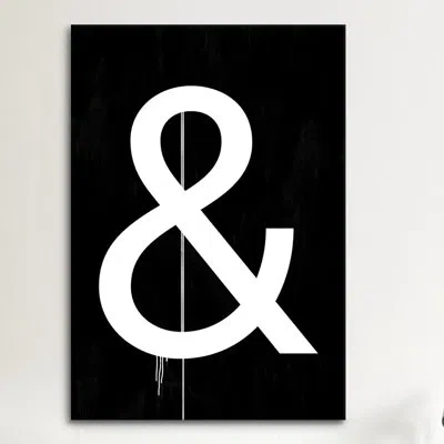 Icanvas Modern Symbol - Wrapped Canvas Textual Art Print In No Mat,wrapped Canvas