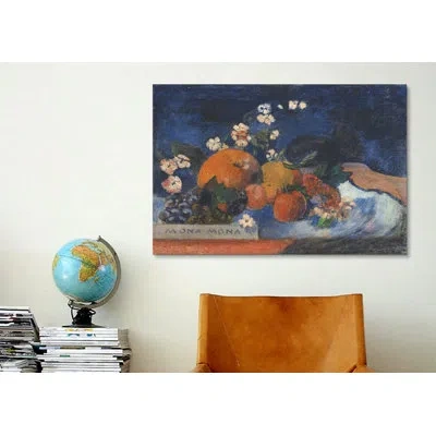 Icanvas 'mona Mona, Savoureux' By Paul Gauguin Painting Print On Canvas In No Mat,wrapped Canvas