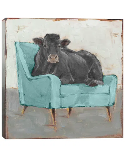 Icanvas Moo-ving In Iv - Black By Ethan Harper Wall Art
