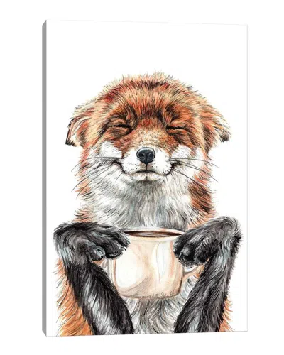 Icanvas Morning Fox By Holly Simental Wall Art In Multi