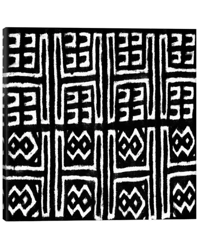 Icanvas Mudcloth Black Geometric Design Vii By Ellie Roberts