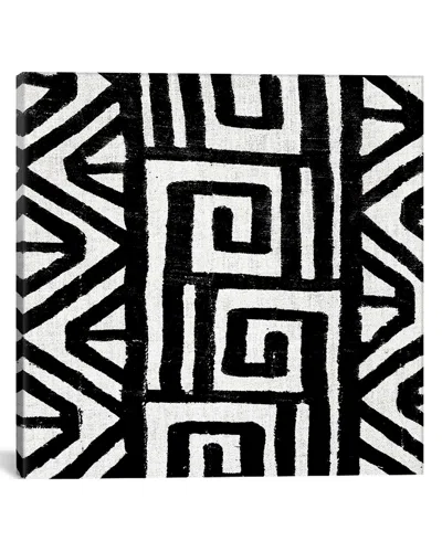 Icanvas Mudcloth Black Geometric Design Viii By Ellie Roberts