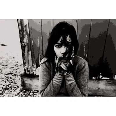 Icanvas Music Bjork Painting Print On Canvas In Black;white