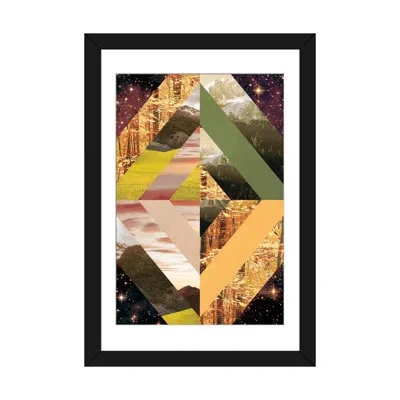 Icanvas Mystic Meditation By Fabrizio Graphic Art On Canvas In Black Framed Fine Art Paper,white