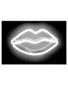Icanvas Neon Lips Print On Acrylic Glass By Hailey Carr