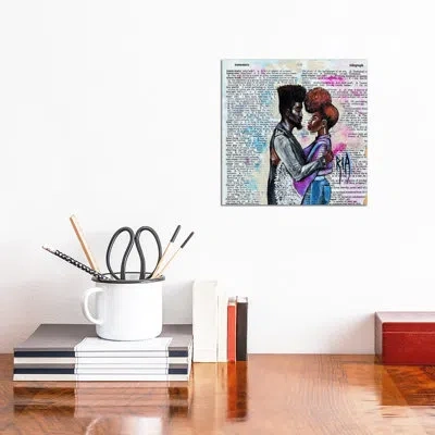 Icanvas Never Forget Were On The Same Team! By Artist Ria - Graphic Art Print In Wrapped Canvas,no Matte