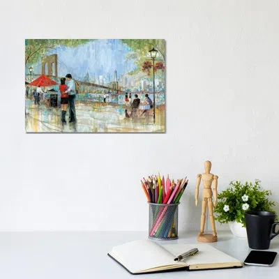 Icanvas New York Romance Ii By Ruane Manning - Painting Print In Wrapped Canvas,no Matte