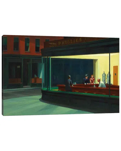 Icanvas Nighthawks, 1942 By Edward Hopper Wall Art In Green