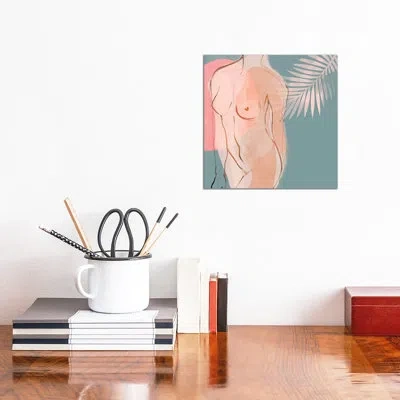 Icanvas Nude Minimal By Ana Rut Bré - Graphic Art Print In Wrapped Canvas,no Matte