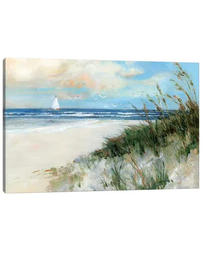 Icanvas Oak Island Sunrise By Sally Swatland Wall Art In Blue