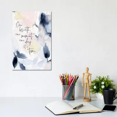 Icanvas One Breath By Stephanie Ryan - Painting Print In No Mat,wrapped Canvas