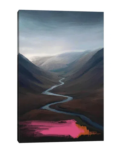 Icanvas One Way Out Pink By Juliana Loomer Wall Art In Multi