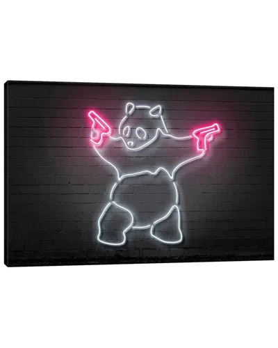 ICANVAS PANDA WITH GUNS BY OCTAVIAN MIELU WALL ART