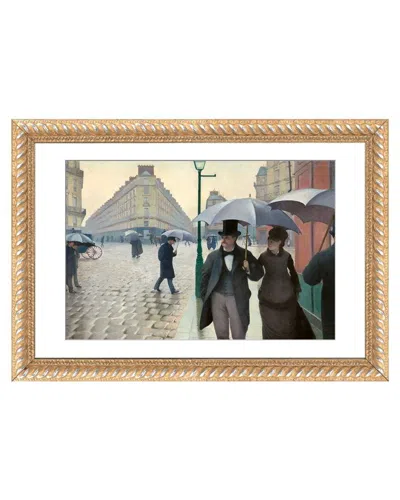 Icanvas Paris Street: A Rainy Day By Gustave Caillebotte Wall Art In Brown