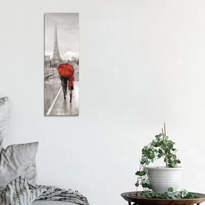 Icanvas Paris Stroll By Ruane Manning - Painting Print In Wrapped Canvas