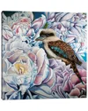 Icanvas Peonies And The Kookaburra Canvas Artwork By Amanda Cameron Wall Art