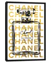 Icanvas Perfume Bottle With Gold Writing By Amanda Greenwood